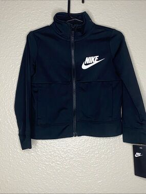 Youth Kids Nike Full Zipper Jacket Black